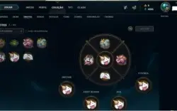 CONTA LVL 44 COM 45 CAMPEOES 8 SKINS 7 EMOTES