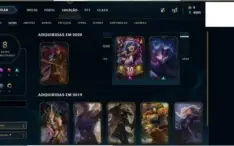 CONTA LVL 44 COM 45 CAMPEOES 8 SKINS 7 EMOTES