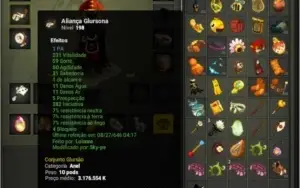 Set multi nivel 200 com dofusteuse + char 200