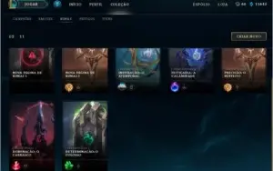Conta LOL - Todos os Campeões - Platina