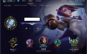 Conta LOL - Todos os Campeões - Platina