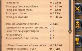 CONTA ALBION 200M DE FAMA