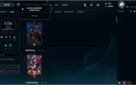 Conta lol 106 skins , todos os champs , gold, oportunidade!!