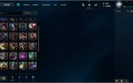 Conta lol 106 skins , todos os champs , gold, oportunidade!!