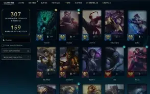 Bronze 2 com 125 Champs e 59 Skins ( Mais de 30 Jogos )