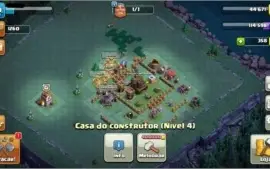 Conta Clash of Clans CV 8 intermediario com Rei nvl 8
