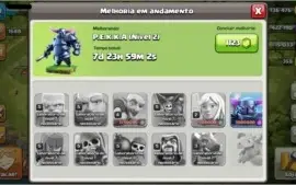Conta Clash of Clans CV 8 intermediario com Rei nvl 8