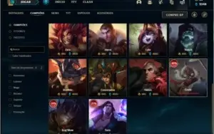 Conta ouro 4 com 134 champs e 126 skins (4 vitoriosas)