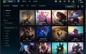 Conta ouro 4 com 134 champs e 126 skins (4 vitoriosas)