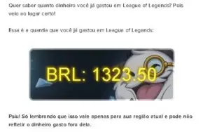 conta league of legends
