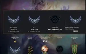 Conta League of Legends, PRATA 1, muitas skins e runas
