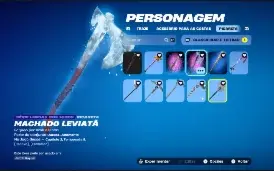 Conta de fortnite com várias skins