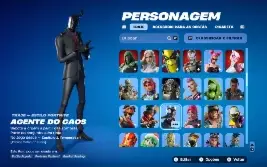 Conta de fortnite com várias skins