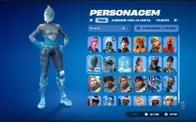 Conta de fortnite com várias skins