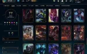 Unranked com TODOS os champs e 77 Skins( Nivel 433 )