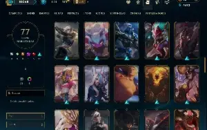 Unranked com TODOS os champs e 77 Skins( Nivel 433 )