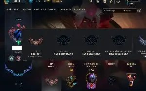 Unranked com TODOS os champs e 77 Skins( Nivel 433 )