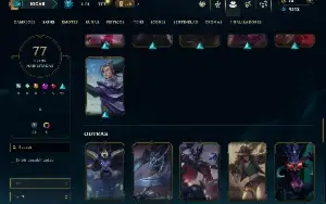 Unranked com TODOS os champs e 77 Skins( Nivel 433 )
