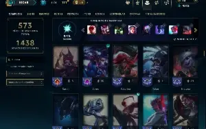 Unranked com TODOS os champs e 77 Skins( Nivel 433 )