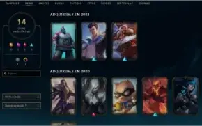 Conta league of Legends - Platina IV - Level 71