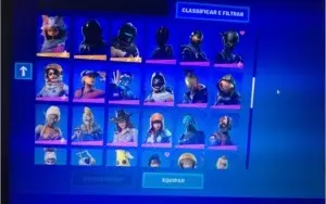 CONTA FORTNITE COM CAVALEIRO NEGRO E SALVE O MUNDO ANTIGO