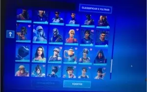 CONTA FORTNITE COM CAVALEIRO NEGRO E SALVE O MUNDO ANTIGO