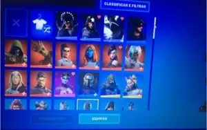 CONTA FORTNITE COM CAVALEIRO NEGRO E SALVE O MUNDO ANTIGO