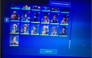CONTA FORTNITE COM CAVALEIRO NEGRO E SALVE O MUNDO ANTIGO