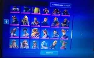CONTA FORTNITE COM CAVALEIRO NEGRO E SALVE O MUNDO ANTIGO