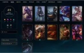 LOL Conta Platina 2 49 skins