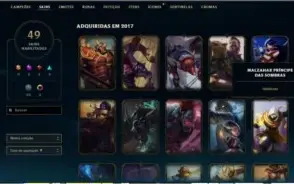 LOL Conta Platina 2 49 skins