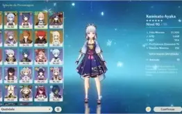 Ayaka C2 Ganyu Childe Jean Mona Keqing Diluc + arma 5 est c2