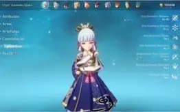 Ayaka C2 Ganyu Childe Jean Mona Keqing Diluc + arma 5 est c2