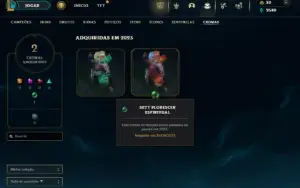 Platina 1 com 22 Champs e 7 Skins + 1 Fragmento