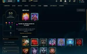 Conta bronze 2 com 35 Champs e 23 Skins + 1500 RP