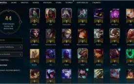Conta Platina 2 smurf main mid sem skins