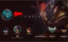 Conta LOL, Prata 3, 28 Champs.