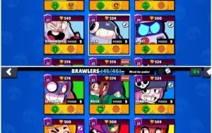 Conta Brawl Stars lvl 102 semi full com skin muito raras!!!