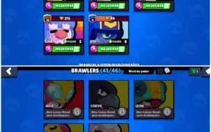 Conta Brawl Stars lvl 102 semi full com skin muito raras!!!