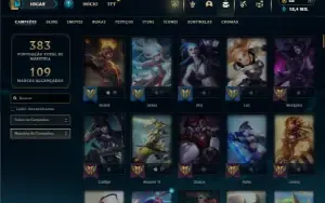 Unranked com 150 Champs e 246 Skins ( SUP / JG )