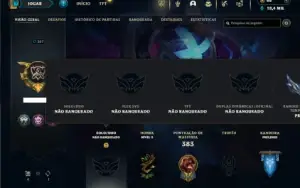 Unranked com 150 Champs e 246 Skins ( SUP / JG )