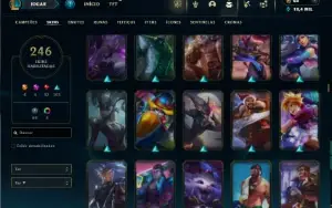 Unranked com 150 Champs e 246 Skins ( SUP / JG )