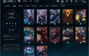 Conta ouro 4 com TODOS os champs e 122 skins