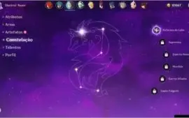 Conta de Genshin Impact AR10 Diluc2x + Char4* Constelação