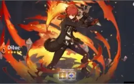 Conta de Genshin Impact AR10 Diluc2x + Char4* Constelação