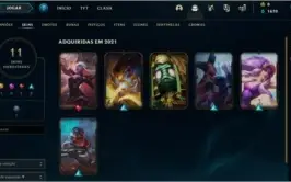 conta prata IV,  11 skinks lvl 71