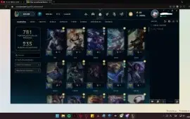 vendo conta de lol abaixo do preço