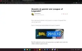 vendo conta de lol abaixo do preço