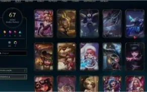CONTA LEAGUE OF LEGENDS - 104 CHAMPS - 67 SKINS - UNRANKED