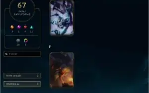 CONTA LEAGUE OF LEGENDS - 104 CHAMPS - 67 SKINS - UNRANKED
